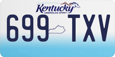 KY license plate 699TXV