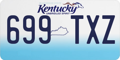 KY license plate 699TXZ