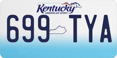 KY license plate 699TYA
