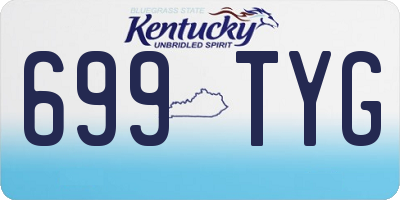 KY license plate 699TYG