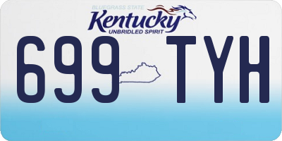KY license plate 699TYH