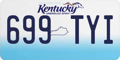 KY license plate 699TYI