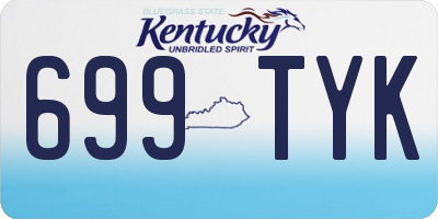 KY license plate 699TYK