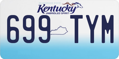 KY license plate 699TYM