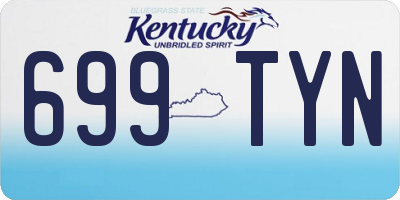 KY license plate 699TYN