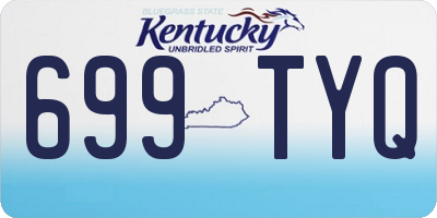 KY license plate 699TYQ