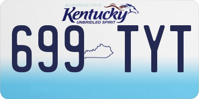 KY license plate 699TYT