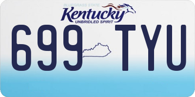 KY license plate 699TYU