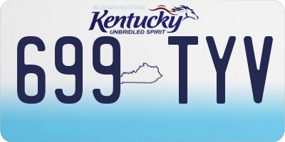 KY license plate 699TYV