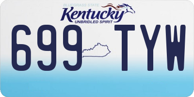 KY license plate 699TYW