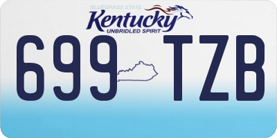 KY license plate 699TZB
