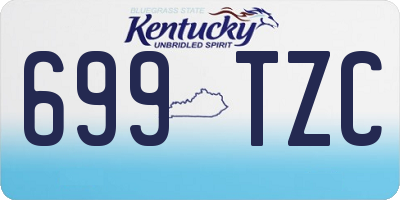KY license plate 699TZC