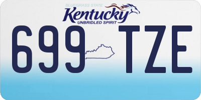 KY license plate 699TZE