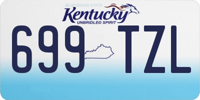 KY license plate 699TZL