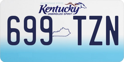 KY license plate 699TZN