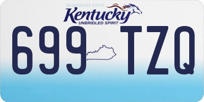 KY license plate 699TZQ