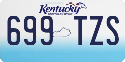 KY license plate 699TZS