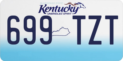 KY license plate 699TZT