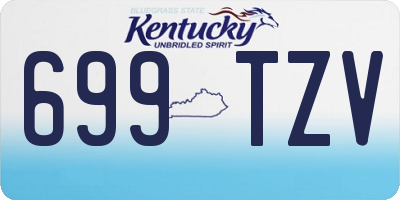 KY license plate 699TZV