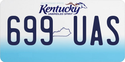 KY license plate 699UAS