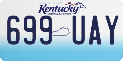 KY license plate 699UAY