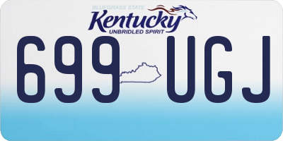 KY license plate 699UGJ
