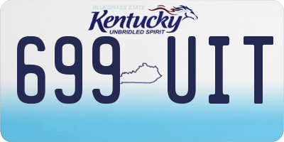 KY license plate 699UIT