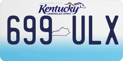 KY license plate 699ULX