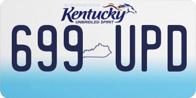 KY license plate 699UPD