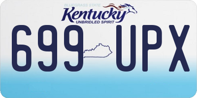 KY license plate 699UPX