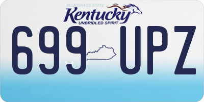 KY license plate 699UPZ