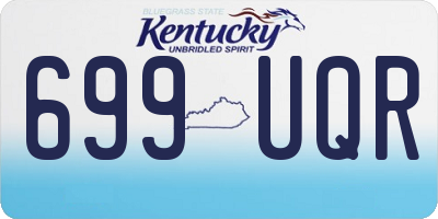 KY license plate 699UQR