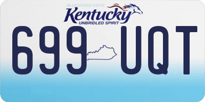 KY license plate 699UQT