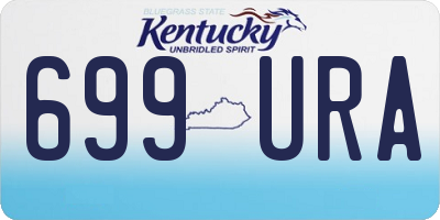 KY license plate 699URA