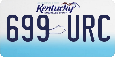 KY license plate 699URC