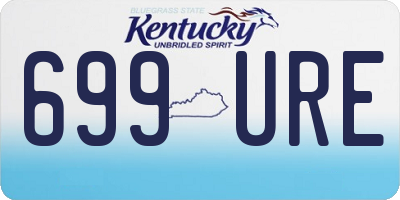 KY license plate 699URE