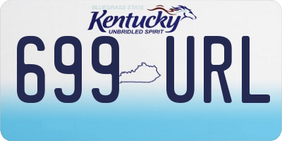 KY license plate 699URL