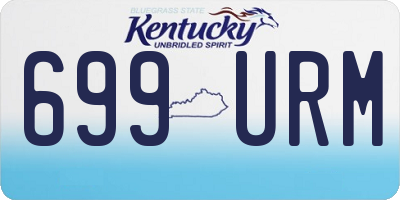 KY license plate 699URM