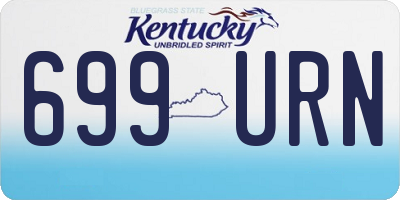 KY license plate 699URN