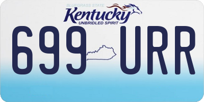KY license plate 699URR