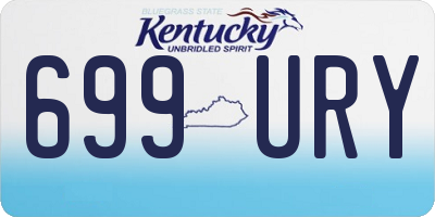 KY license plate 699URY
