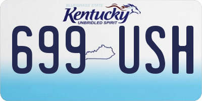 KY license plate 699USH