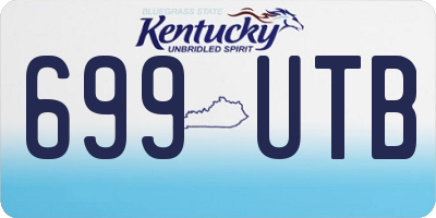 KY license plate 699UTB