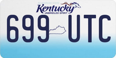 KY license plate 699UTC