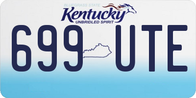 KY license plate 699UTE