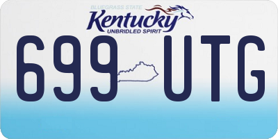 KY license plate 699UTG