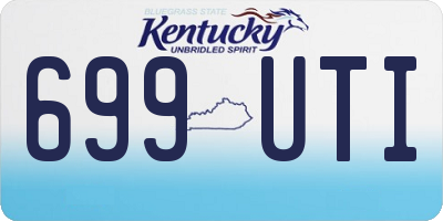 KY license plate 699UTI