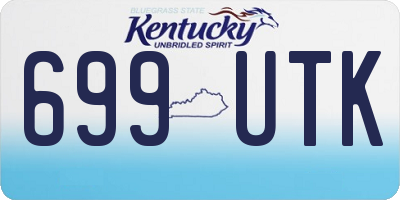 KY license plate 699UTK