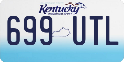 KY license plate 699UTL