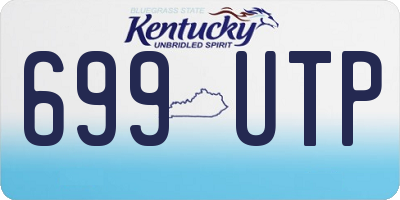 KY license plate 699UTP
